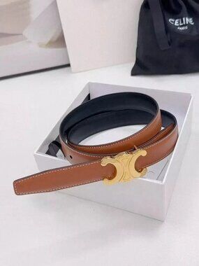 Celine Brown-Black Reversible Belt Size 90